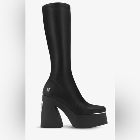 BRAND NEW Naked Wolfe Impact knee-length platform boots size 39EU/US8.5 - Picture 6 of 6